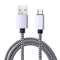 3m USBA To USBC Nylon Braided Fast Charging Data Cable 3A 7