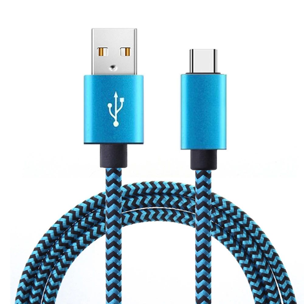 3m USBA To USBC Nylon Braided Fast Charging Data Cable 3A 9
