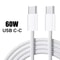HighSpeed 60W USBC To USBC PD Charging Cable For IPhone 15 IPad MacBook TypeC Devices 0