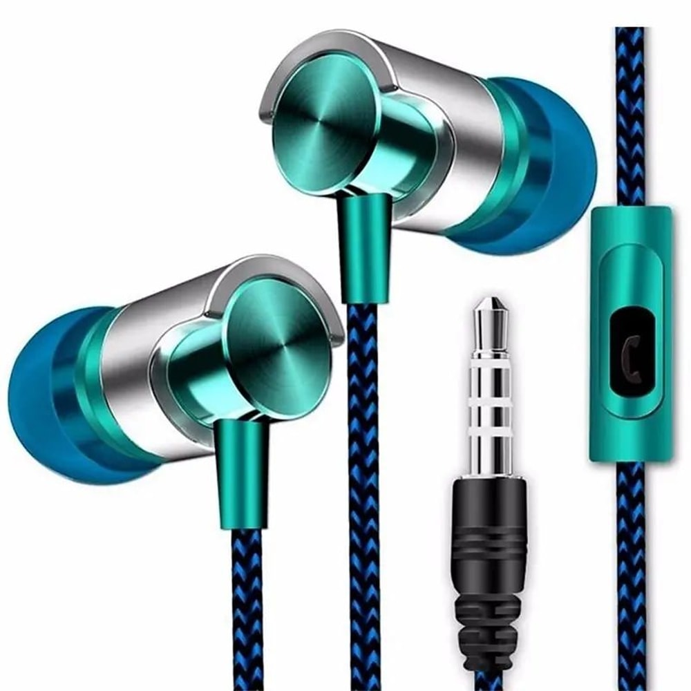 9D HiFi Wired InEar Earphones 35mm Earbuds With Mic NoiseIsolating Sport Fit 7