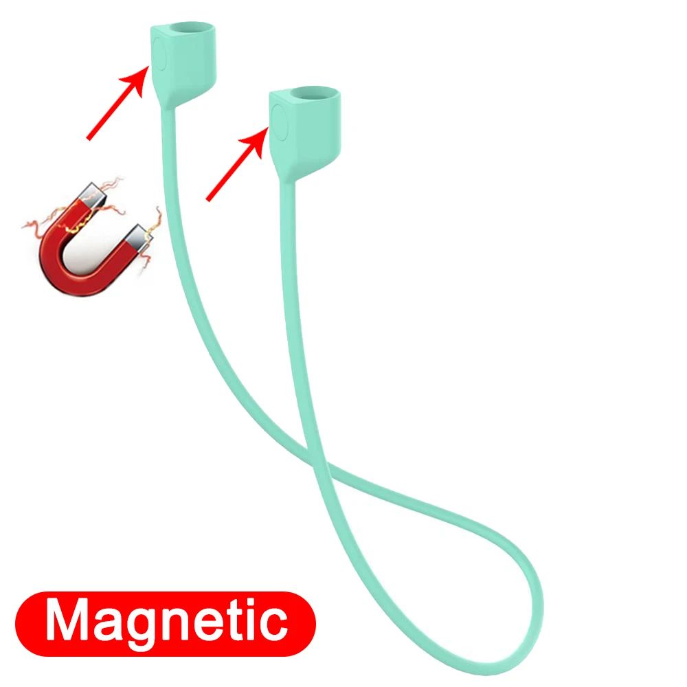Magnetic Silicone Wireless Earbuds Neck Strap For AirPods Bluetooth Earbuds AntiLost Lanyard 6