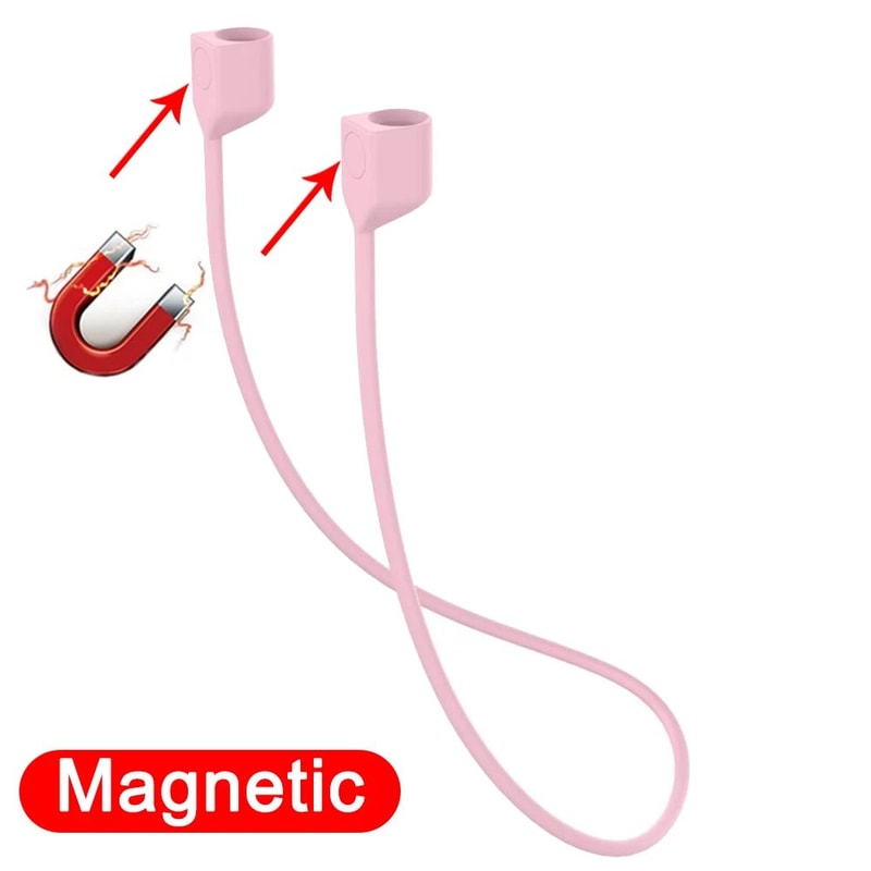 Magnetic Silicone Wireless Earbuds Neck Strap For AirPods Bluetooth Earbuds AntiLost Lanyard 8