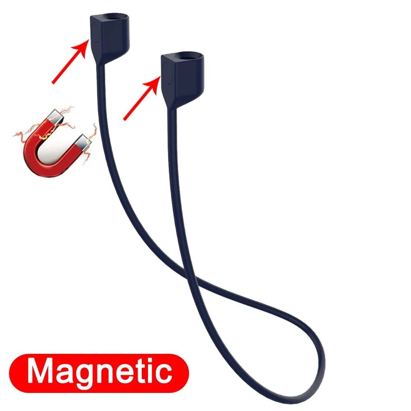 Magnetic Silicone Wireless Earbuds Neck Strap For AirPods Bluetooth Earbuds AntiLost Lanyard 9