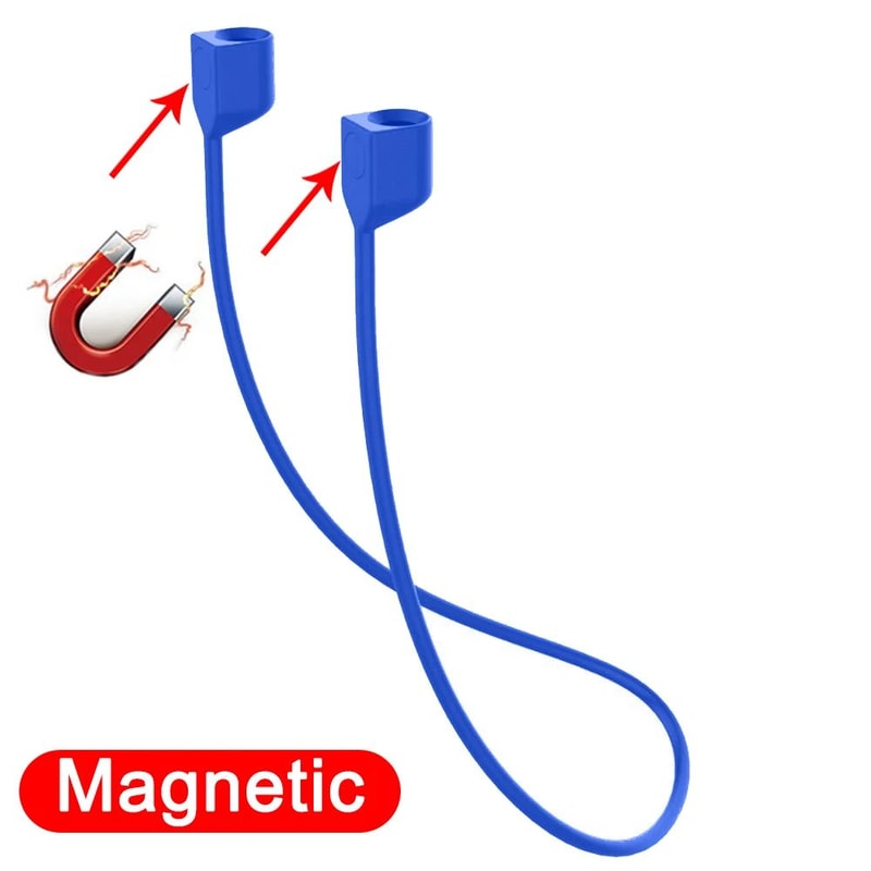 Magnetic Silicone Wireless Earbuds Neck Strap For AirPods Bluetooth Earbuds AntiLost Lanyard 11