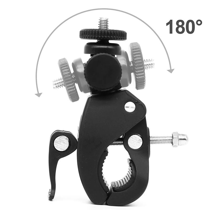 360 Handlebar Camera Mount Clamp With 14 Screw For Bikes And Motorcycles 2
