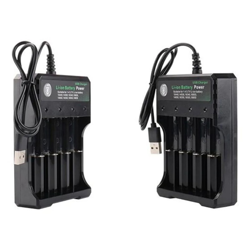 4Slot Universal 18650 Battery Charger 110V240V For 1450016340166501835018500 3