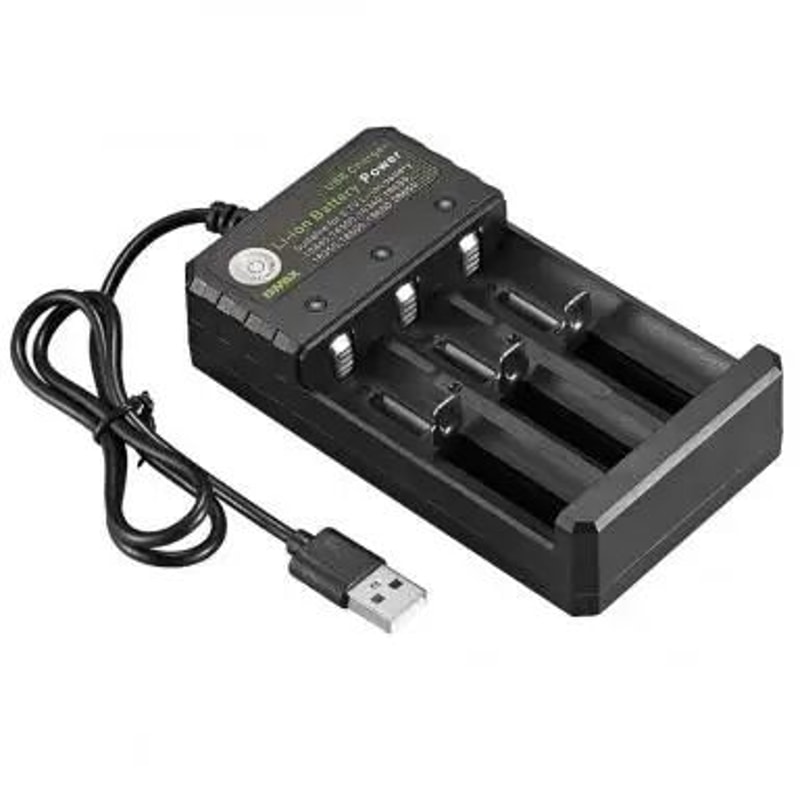 4Slot Universal 18650 Battery Charger 110V240V For 1450016340166501835018500 7