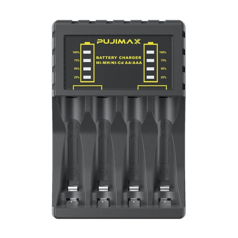 4Slot AA AAA Battery Charger USB Smart Charger With LED Indicators For Rechargeable Batteries 3