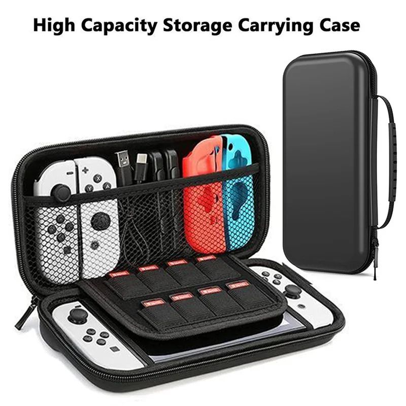 Portable Nintendo Switch Carrying Case Waterproof Hard Shell Travel Bag Fits Switch OLED 0