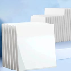 transparent sticky notes (50 sheets) - see-through sticky notes for clean book & planner annotations