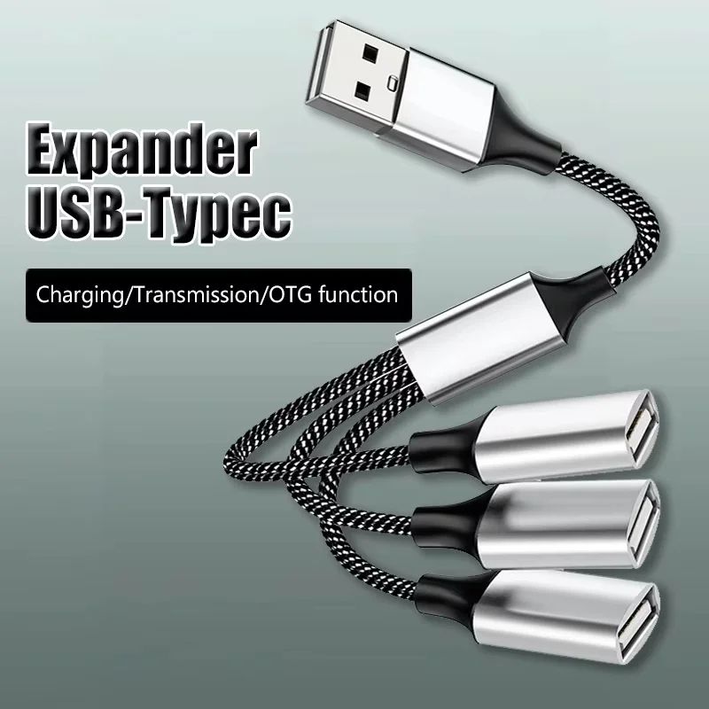 USB C Hub 3Port USB Splitter OTG HighSpeed USB C To USB Adapter For Laptops And PCs 0