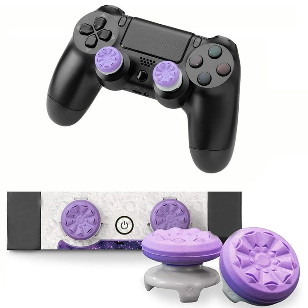 PS4PS5 Silicone Thumb Stick Grips With Controller Thumbstick Extenders For Smoother Aim 9