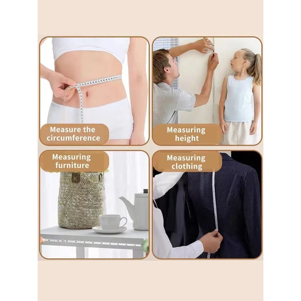 2m Soft Tape Measure For Body Sewing Double Scale Flexible Ruler 787 In 2