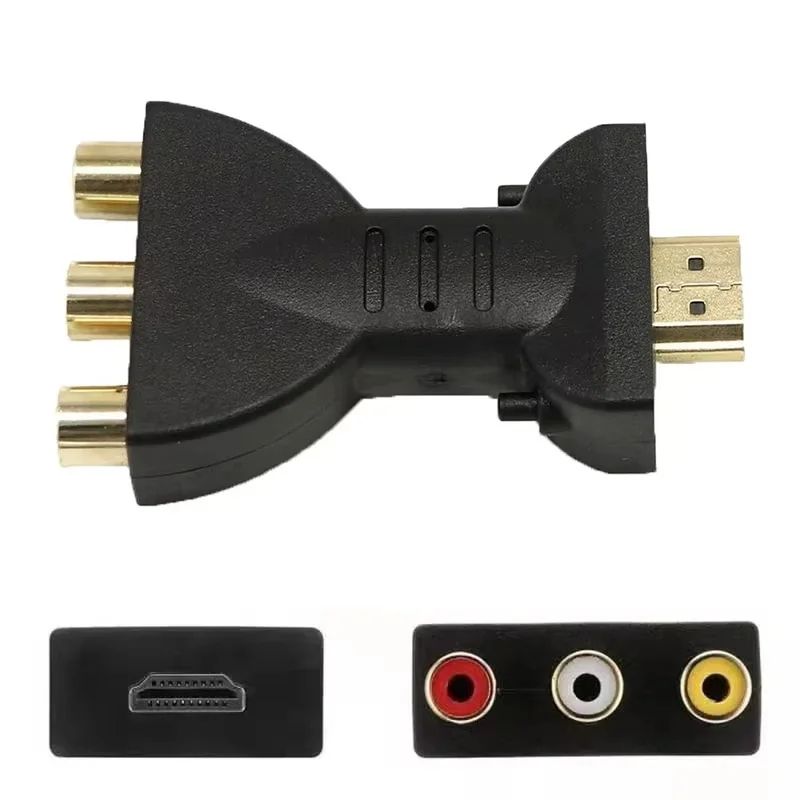 RCA To HDMI Converter 1080P PlugIn Adapter AV To HDMI Adapter For Retro Devices 0