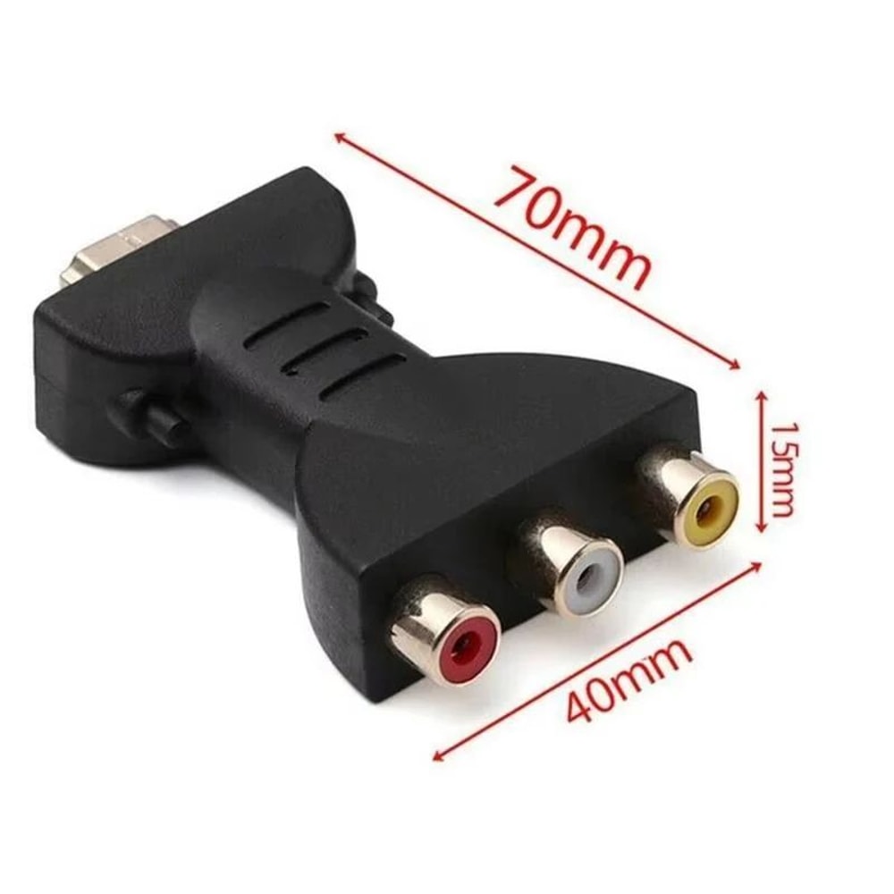RCA To HDMI Converter 1080P PlugIn Adapter AV To HDMI Adapter For Retro Devices 5