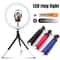 1633cm LED Ring Light With Flexible Tripod Phone Holder For Selfies Live Streaming And Video Calls 0