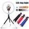 1633cm LED Ring Light With Flexible Tripod Phone Holder For Selfies Live Streaming And Video Calls 0