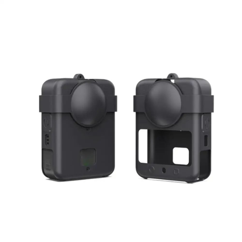 DJI Osmo 360 Silicone Case With Lens Cap Wrist Strap Soft Shockproof Camera Case For Scratch Dro 3