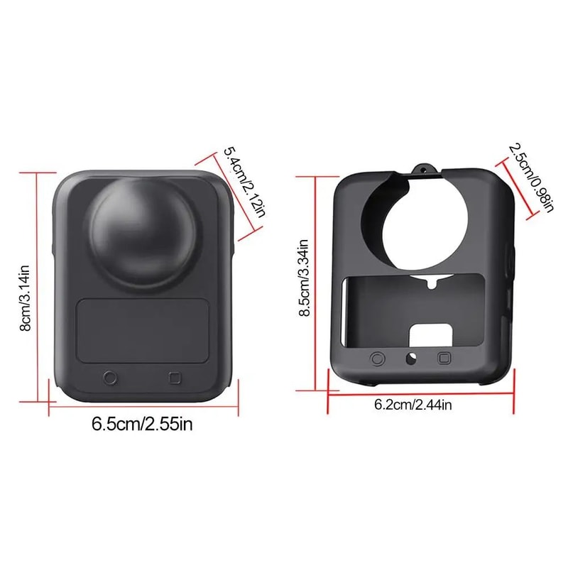 DJI Osmo 360 Silicone Case With Lens Cap Wrist Strap Soft Shockproof Camera Case For Scratch Dro 5