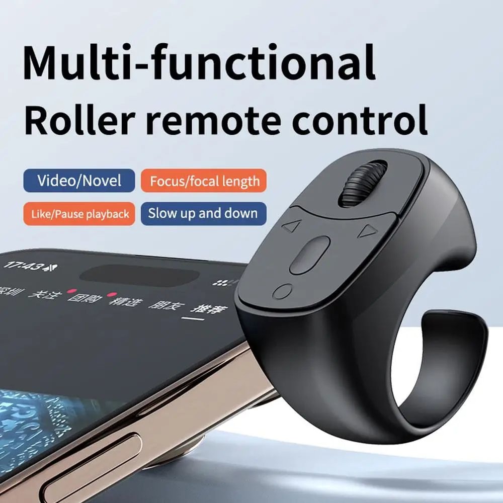 Bluetooth 53 Bluetooth Ring Remote Scrolling Selfie Clicker For Phone 0