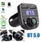 Bluetooth 50 Bluetooth FM Transmitter Car Charger Adapter With Hands Free Calling And Fast Charging 0