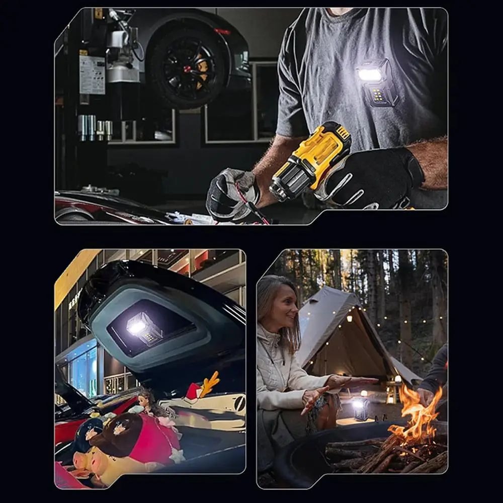 UltraBright Rechargeable Headlamp With Hook Mount Portable LED Work Light Handsfree Flashlight For 4