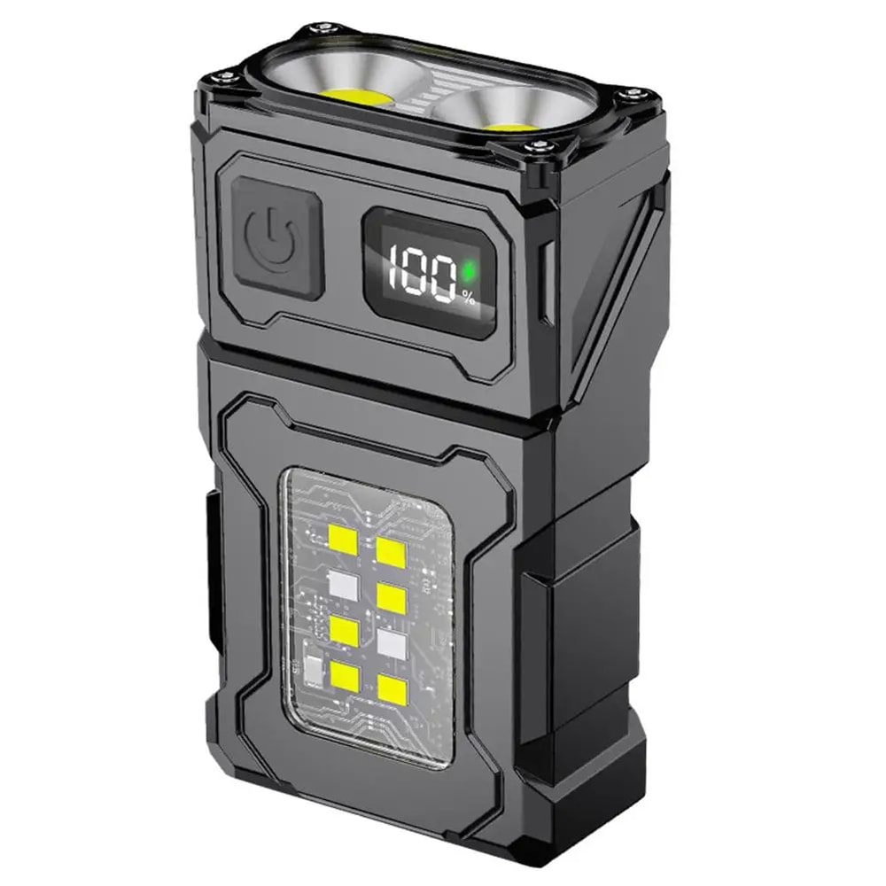 UltraBright Rechargeable Headlamp With Hook Mount Portable LED Work Light Handsfree Flashlight For 5