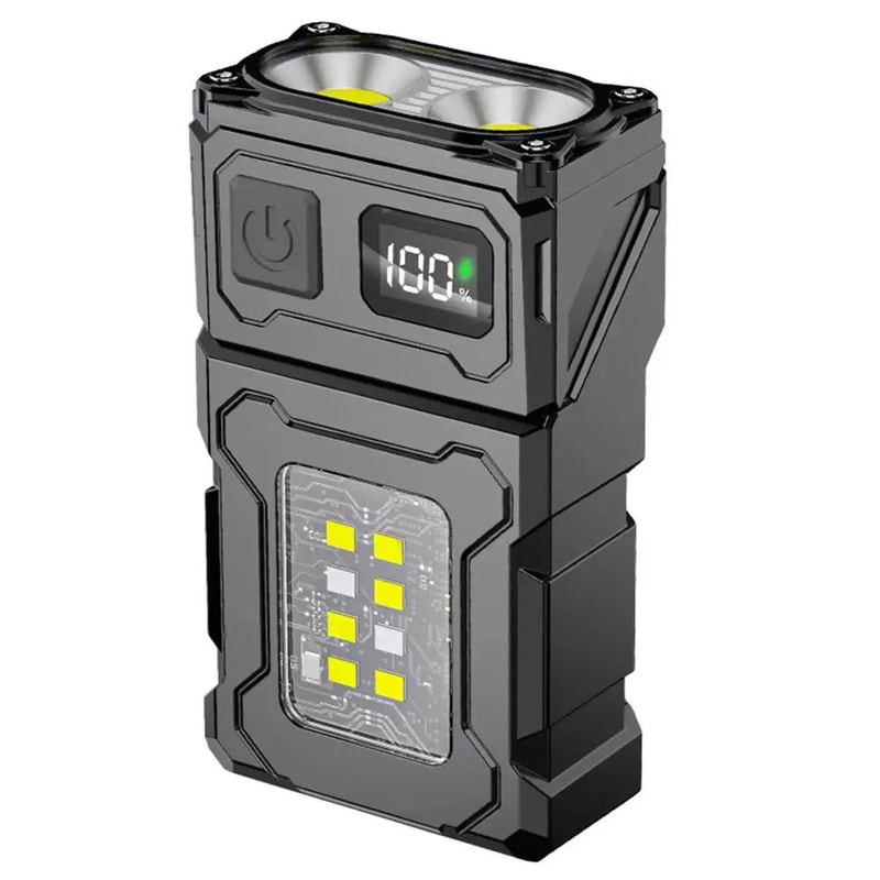 UltraBright Rechargeable Headlamp With Hook Mount Portable LED Work Light Handsfree Flashlight For 5