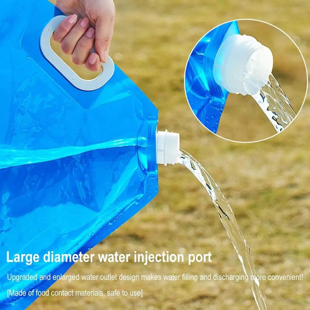 Outdoor Camping Water Container With Faucet Foldable Portable Water Bag For Camping RV Picnic 1