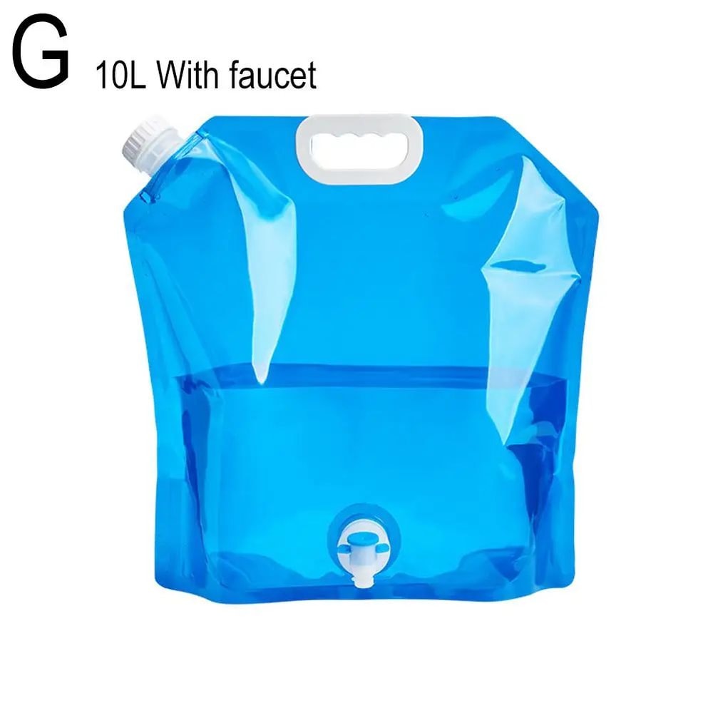 Outdoor Camping Water Container With Faucet Foldable Portable Water Bag For Camping RV Picnic 12