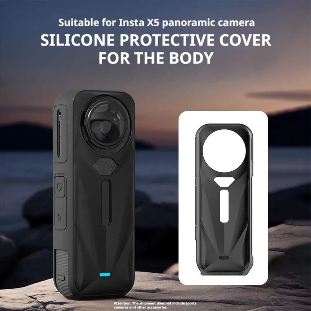 Insta360 X5 Silicone Protective Sleeve FullCover Insta360 X5 Protective Cover For Everyday Dust Sc 0