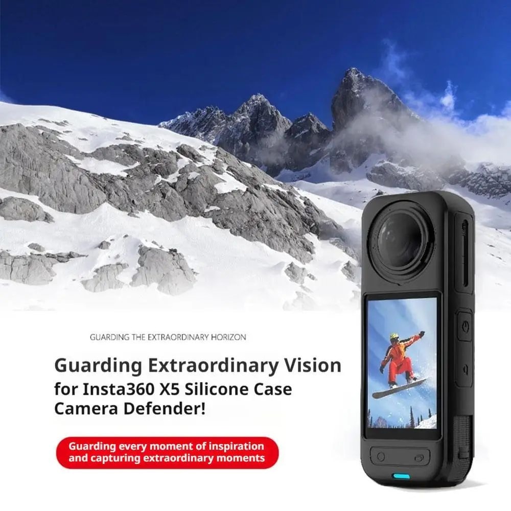 Insta360 X5 Silicone Protective Sleeve FullCover Insta360 X5 Protective Cover For Everyday Dust Sc 3
