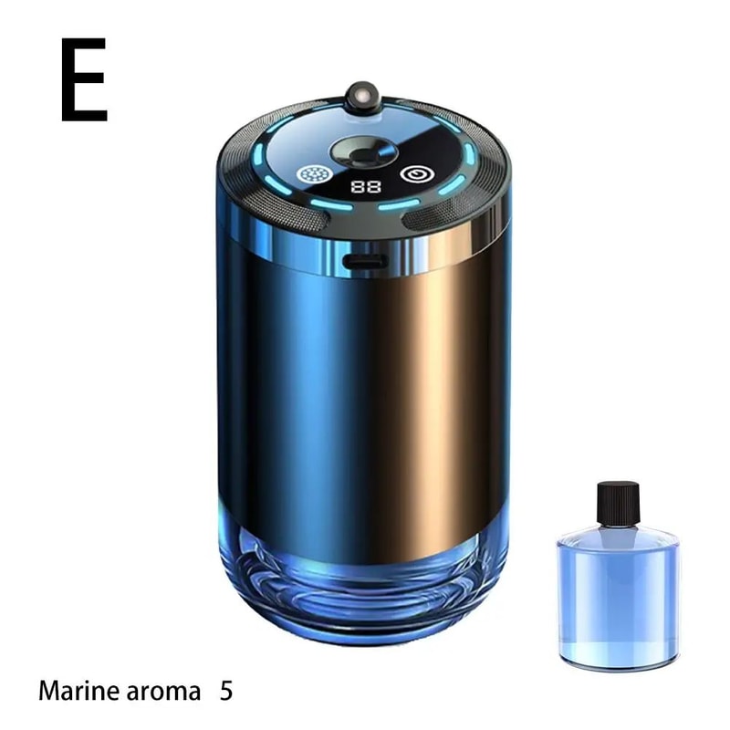 Rechargeable Car Aroma Diffuser With Ambient Light Quiet Car Air Freshener Diffuser Ornament 9