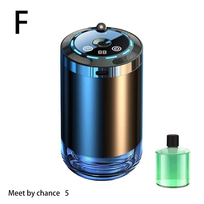 Rechargeable Car Aroma Diffuser With Ambient Light Quiet Car Air Freshener Diffuser Ornament 10