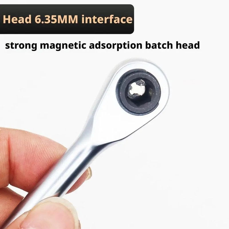 Compact 14 Inch Mini Ratchet Wrench With 72 Tooth Ratchet Wrench Drive Magnetic Bit Holder Reversib 2