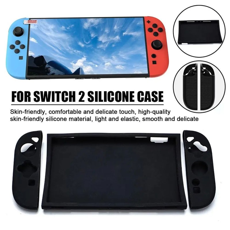 Nintendo Switch 2 Silicone Grip Case Split Cover With AntiSlip Protection 0