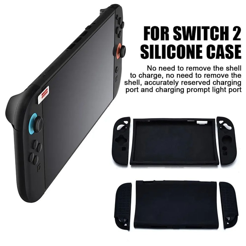 Nintendo Switch 2 Silicone Grip Case Split Cover With AntiSlip Protection 2