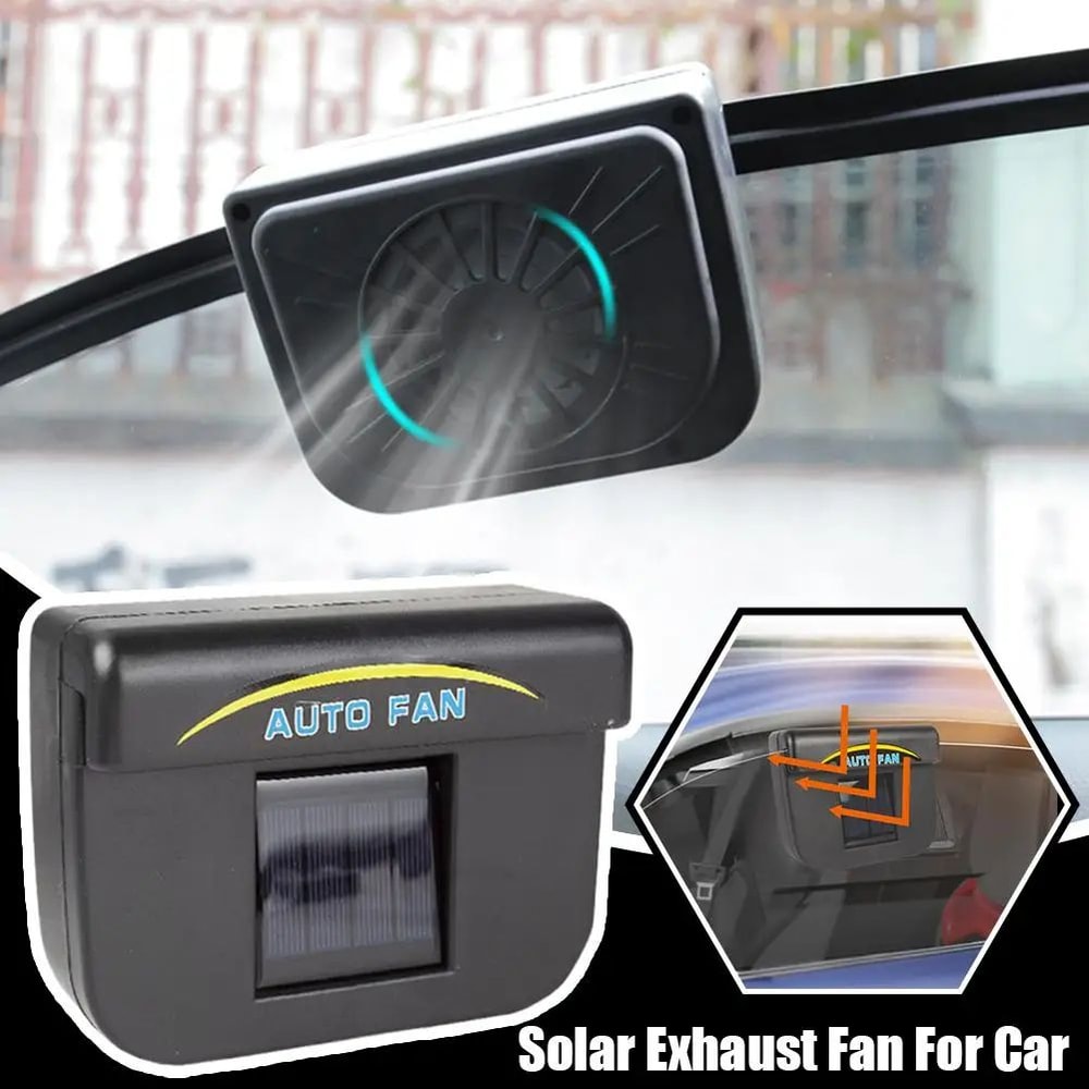 Solar Window Exhaust Fan For Cars Heat Odor Ventilation Solar Car Ventilator 0