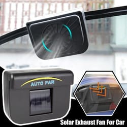solar window exhaust fan for cars - heat & odor ventilation (solar car ventilator)