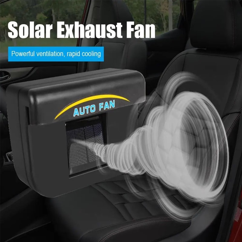 Solar Window Exhaust Fan For Cars Heat Odor Ventilation Solar Car Ventilator 1