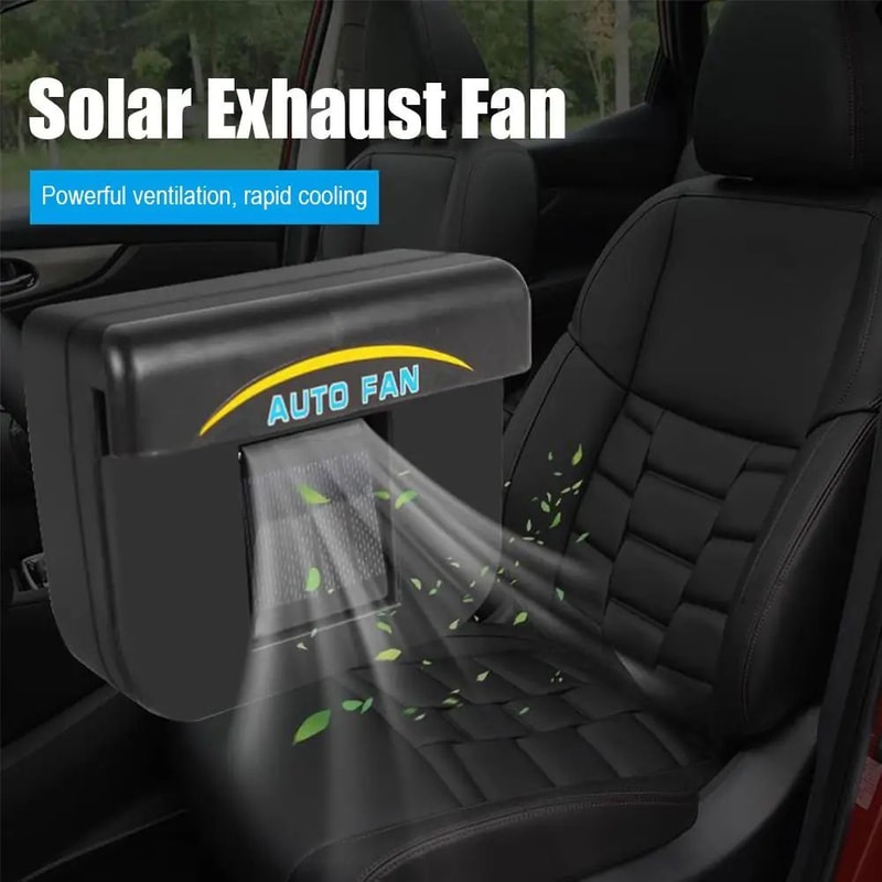 Solar Window Exhaust Fan For Cars Heat Odor Ventilation Solar Car Ventilator 2