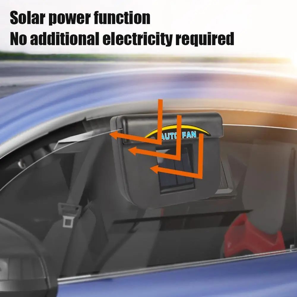 Solar Window Exhaust Fan For Cars Heat Odor Ventilation Solar Car Ventilator 3