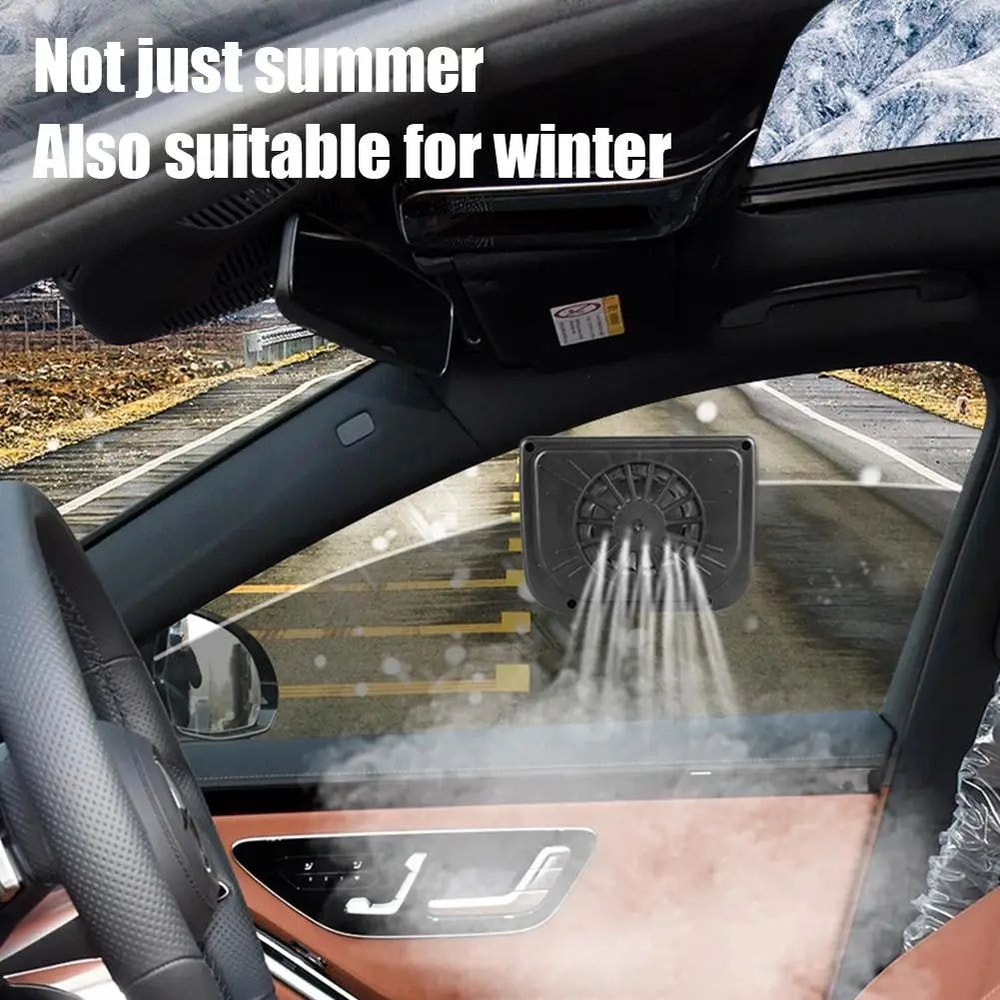 Solar Window Exhaust Fan For Cars Heat Odor Ventilation Solar Car Ventilator 4