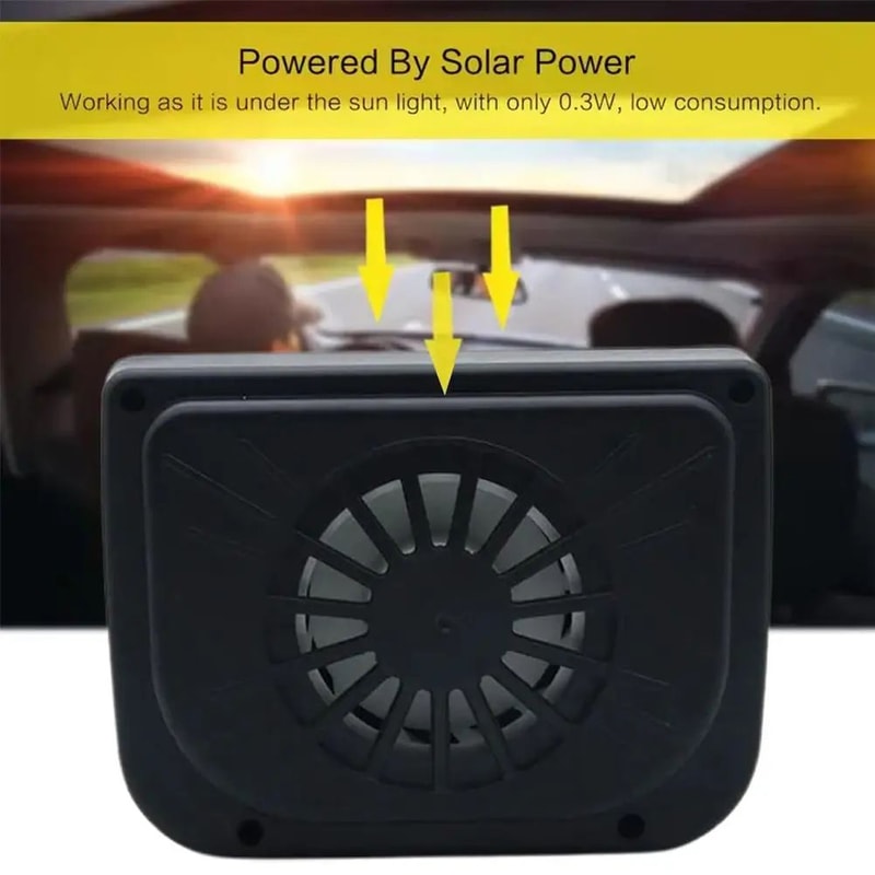 Solar Window Exhaust Fan For Cars Heat Odor Ventilation Solar Car Ventilator 5