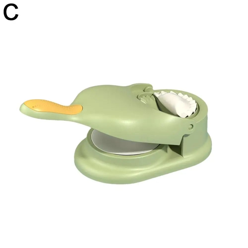 2in1 Dumpling Maker Press Dumpling Wrapper Maker Tool FoodGrade Plastic Fast FoldandSeal Mold 7