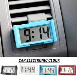 high-precision mini car dashboard digital clock (stick-on, portable lcd)