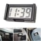 HighPrecision Mini Car Dashboard Digital Clock StickOn Portable LCD 3