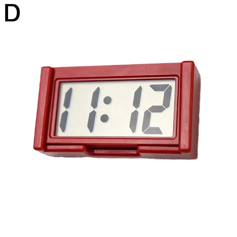 HighPrecision Mini Car Dashboard Digital Clock StickOn Portable LCD 9