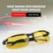 UltraLight Night Driving Glasses With Night Vision Glasses Yellow Lens Metal Frame AntiGlare Comfor 1