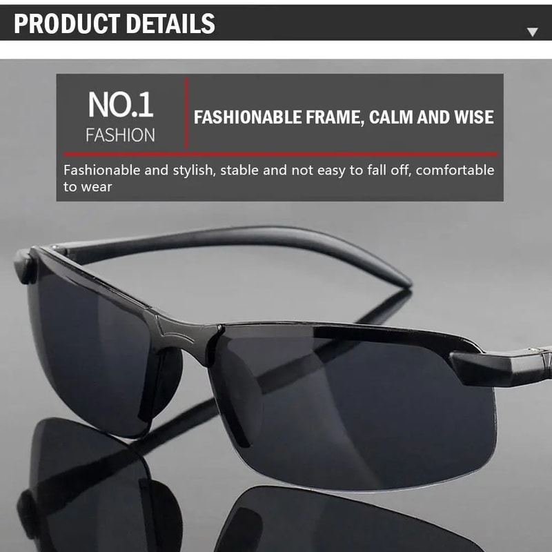 UltraLight Night Driving Glasses With Night Vision Glasses Yellow Lens Metal Frame AntiGlare Comfor 4